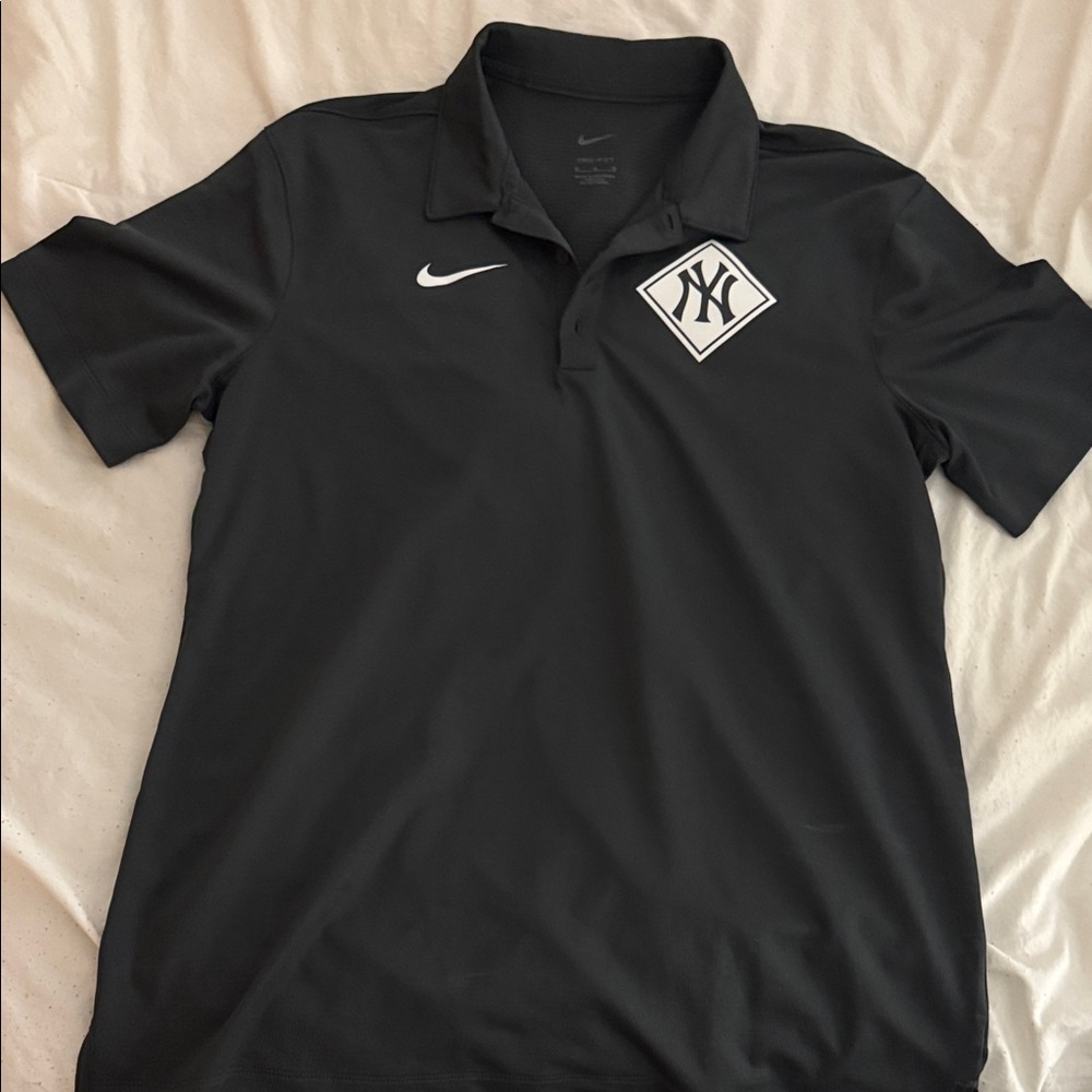 Nike Black Polo NY Yankees